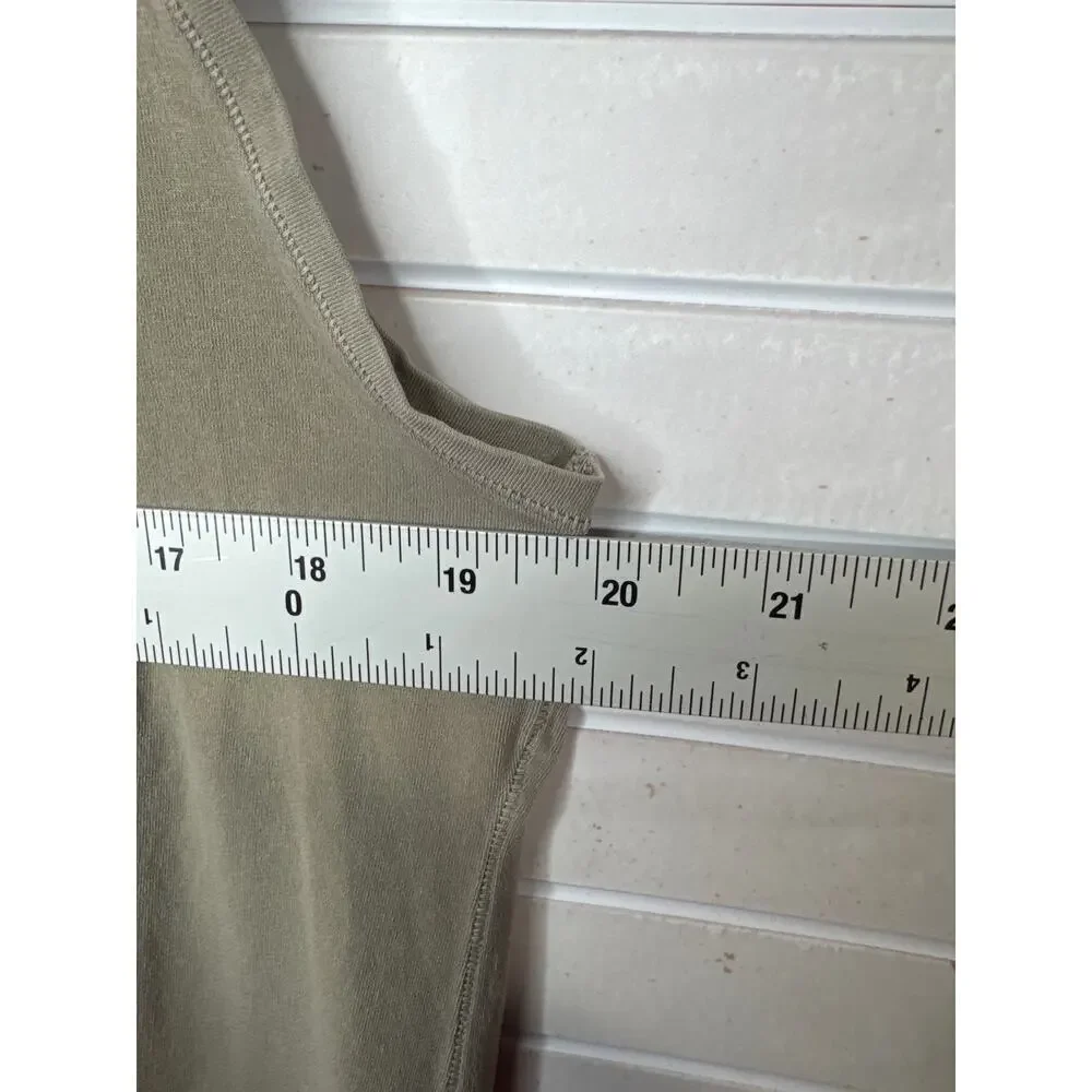 Skims Sleeveless Top Sage Green Cotton Spandex Women’s XXL - Picture 7 of 7